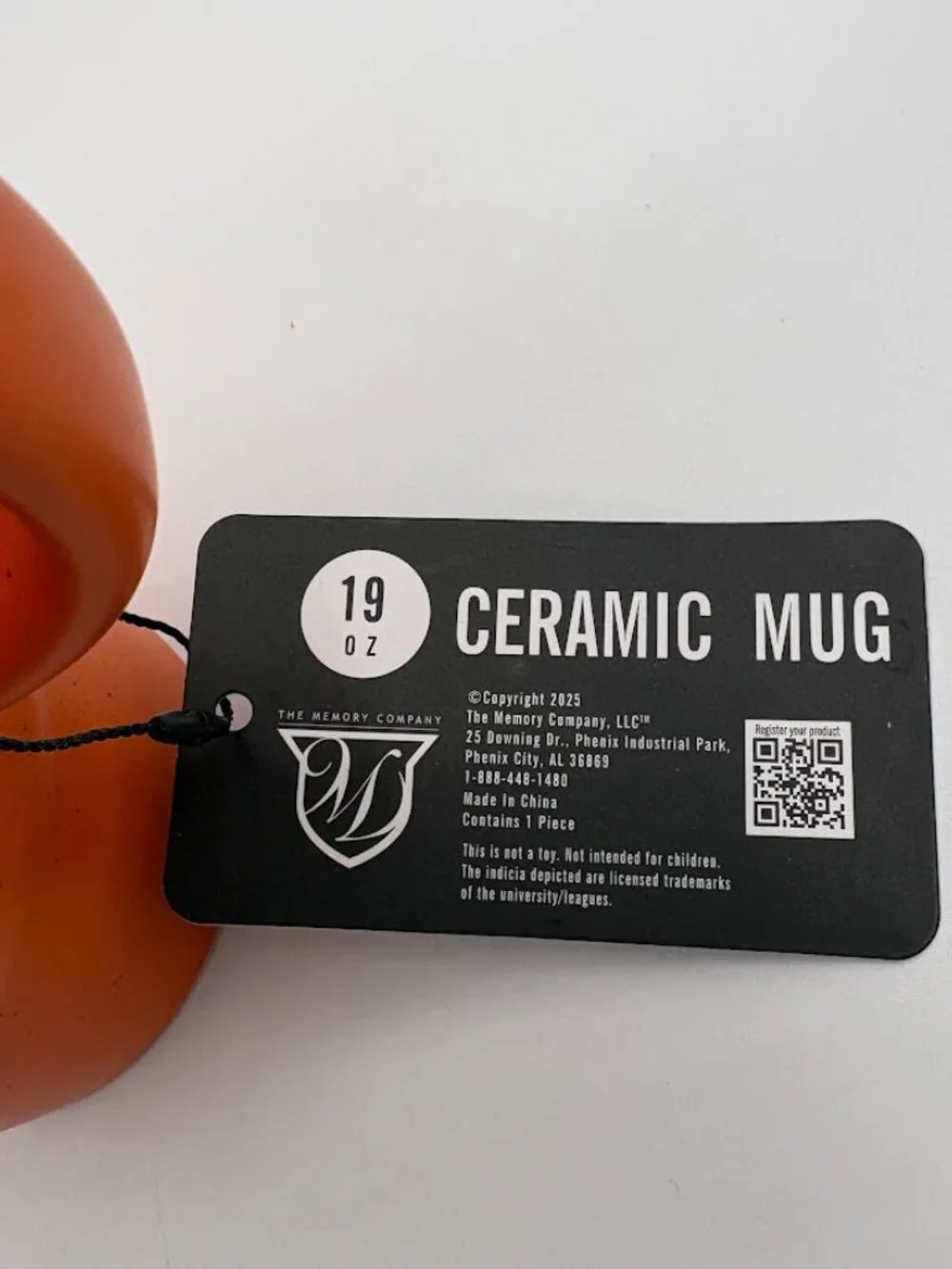 Cincinnati Bengals 19oz Ceramic Travel Mug and Lanyard. New